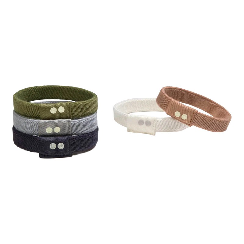 Kooshoo Plastic-Free Flat Hair Ties - Classic, 5 Pack
