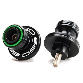 LLIDFONK For Kawasaki Z650 Z 650 RS Ninja650 Ninja650 2017-2025 VERSYS650 2015-2025 8 mm Aluminium Motorcycle Accessories Swing Arm Spools Slider Stand Screws (Green)