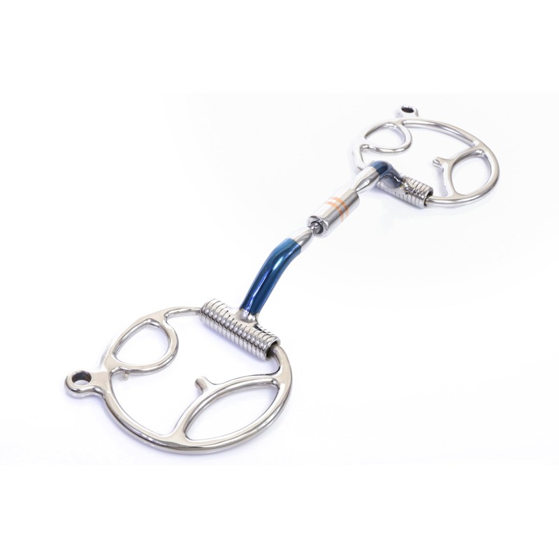 Cavalon Western D-Ring w/Hooks Sweet Iron Barrel Snaffle Bit (5")