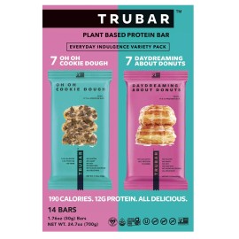 TRUBAR Plant Based Protein Bar, Variety Pack, 14 ct.