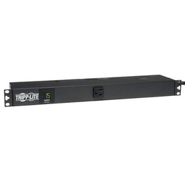 Tripp Lite Metered PDU, 15A, 13 Outlets (5-15R), 120V, 5-15P, 100-127V Input, 6 ft. Cord, 1U Rack-Mount Power (PDUMH15-6) Black