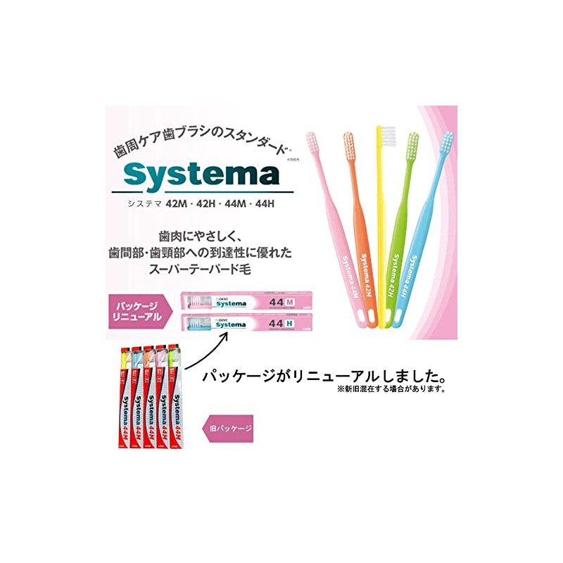 DENT.EX Systema Toothbruth, Set of 4, Assorted