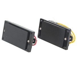 Sealed Guitar Pickup Set, Electric Guitar Humbucker Pickup Stable Output Wear Resistance With Screws For Musical Instrument (Black)