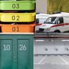 Number Stencils 4 inch Curb, 20PCS 0-9 Address Curb Stencil