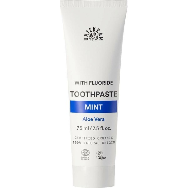 Urtekram Mint Toothpaste with Flouride, 75 ml