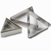 SK Triangle Shape Cookie Cutter Set, Stainless Steel, 5-Piece, Small(2.7in)