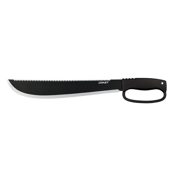 COAST® F1400 Serrated Stainless Steel Machete with 14" Blade and Sheath Included