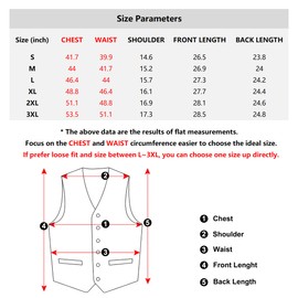 DiBanGu Black Gold Suit Vest and Tie Set for Men Formal Business Dress Wedding Waistcoat
