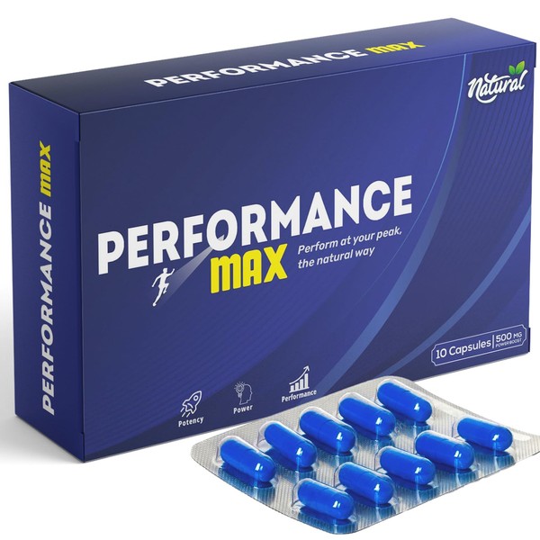 Performance Max - Perform at Your Peak The Natural Way | Energy Enhancer, High Strength, Performance, Fast Acting