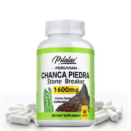 pslalae Chanca Piedra 1600mg - Liver Cleanse and Detox, Kidney and Urinary Tract Health