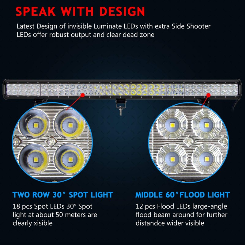 AUXTINGS 36 inch 234W Spot Flood LED Light Bar Work