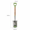 AMES 2593800 Tempered Steel Garden Spade with Hardwood Handle and