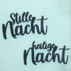 Papierdrachen Elegant Christmas Decoration - Lettering Silent Night Made of