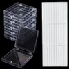 SOFPLATE 9Pcs Press on Nail Case Clear Nail Box Holder