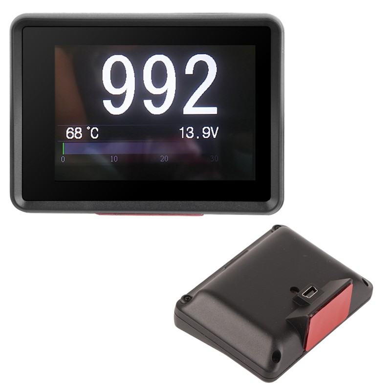 Car OBD MultiFunction Meter Digital Temperature Voltage Speed HUD Display