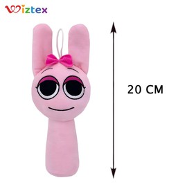 wiztex Sprunkii Cuddly Toy - YouTube Video Stuffed Animals Sprunkii Plush Toy Gift for Children and Fans (Pink)