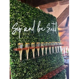 Wooden 'Sip and be Seated' Wall Decor, Wedding seating chart signage,Seating Chart Sign for Wedding/Baby Shower/Engagement/Anniversary/Birthday Party Decorations