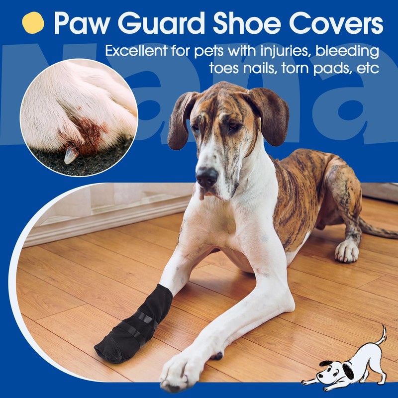 Nanaki Breathable Dog Recovery Boot for Injured Paw,Anti-Slip Dog Booties