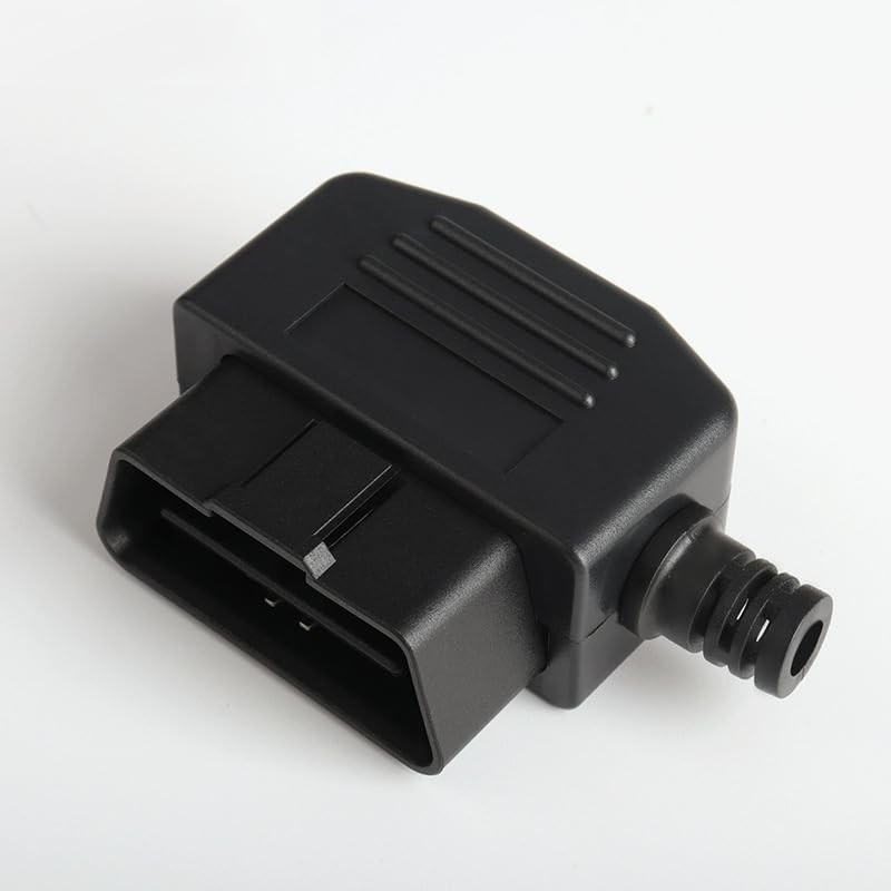 Talcols 2 Stück OBD2 16-Nadel Anschluss Diagnosewerkzeug Adapter Auto Zubehör