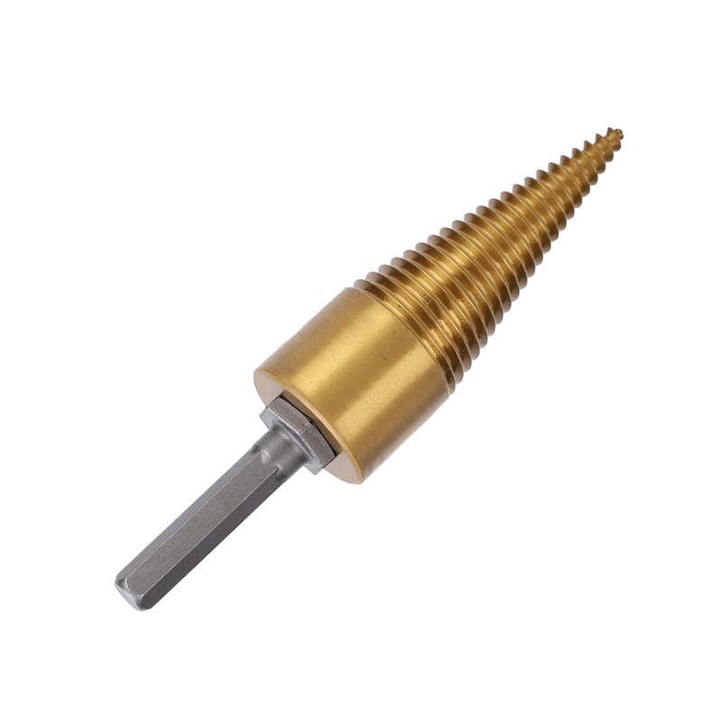 Twist Firewood Splitter Wood Cone Punch Drill Bit Hex Shank