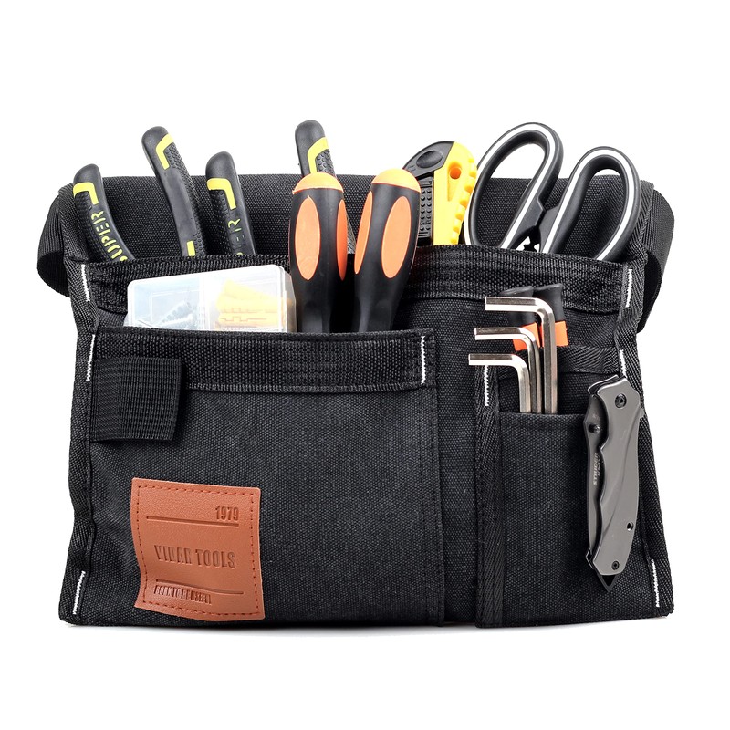 VIDAR TOOLS 6-Pocket Single Side Tool Belt Pouch/Utility Belt/Work Apron