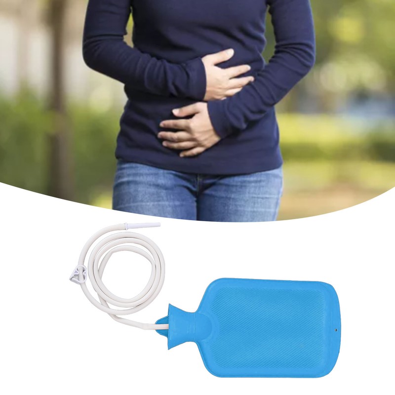 Silicone Enema Bag Kit Intestinal Enema Douche Combination Set Home