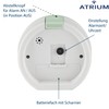 Atrium Modern Design Alarm Clock Analogue Quartz without Ticking with