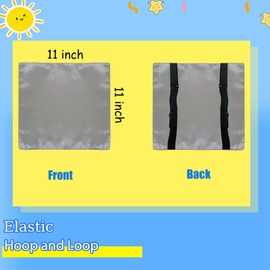 2 Pack Satin Car Seat Headrest Cover for Babies, Soft Silk Feeling Hair Protector for Infant Car Seats & Strollers,Reduce Frizz & Bald Spots (Gray & Pink)