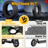 10x2.75-6.5 Scooter Tire, Electric 10 inch Rubber Tubeless Wheels Off-Road