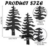 Otoolling 3 Pcs Black Tree Coat Hook Metal Wall Mount