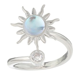 VALICLUD Sunflower Ring Fidget Rings Against Anxiety for Women Rings for Teenagers Girls Anti-Anxiety Ring Fashion Jewellery for Teenage Girls Fashion Ring Anxiety Rings Ring Jewellery Silver Copper,