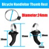 Yakamoz 1Pairs Bicycle Handlebar Thumb Rest, Universal Adjustable Road Bike