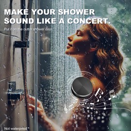 Travel Packaging Cube Bone Conduction Speaker-Portable Magnetic Bluetooth Speaker-Mini Speaker,1Pack -Shower Speaker Bluetooth -Mini Speakers Wireless Bluetooth (Black)