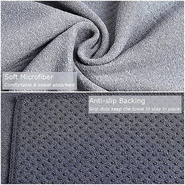 Foldable Yoga Towel Backing is Designed with -Slip Grip Dots, Comes with A Storage Bag for Convenient Storage and Carrying.Good Absorption of Sweat During Yoga Practice and Drys Faster
