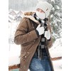 Aneco Winter Warm Sets Buffalo Plaid Scarf Knitted Beanie Hat