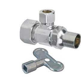 Brass Craft SCR1912DLXC Toilet 1/2 in x 3/8 in. x 11-1/2 in.Supply Kit in Chrome