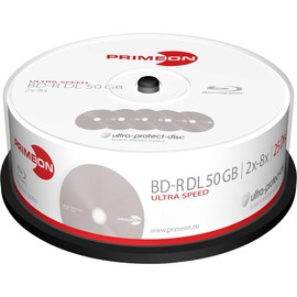 Primeon BD-R DL 50GB 8X 25ER SP SURFACE