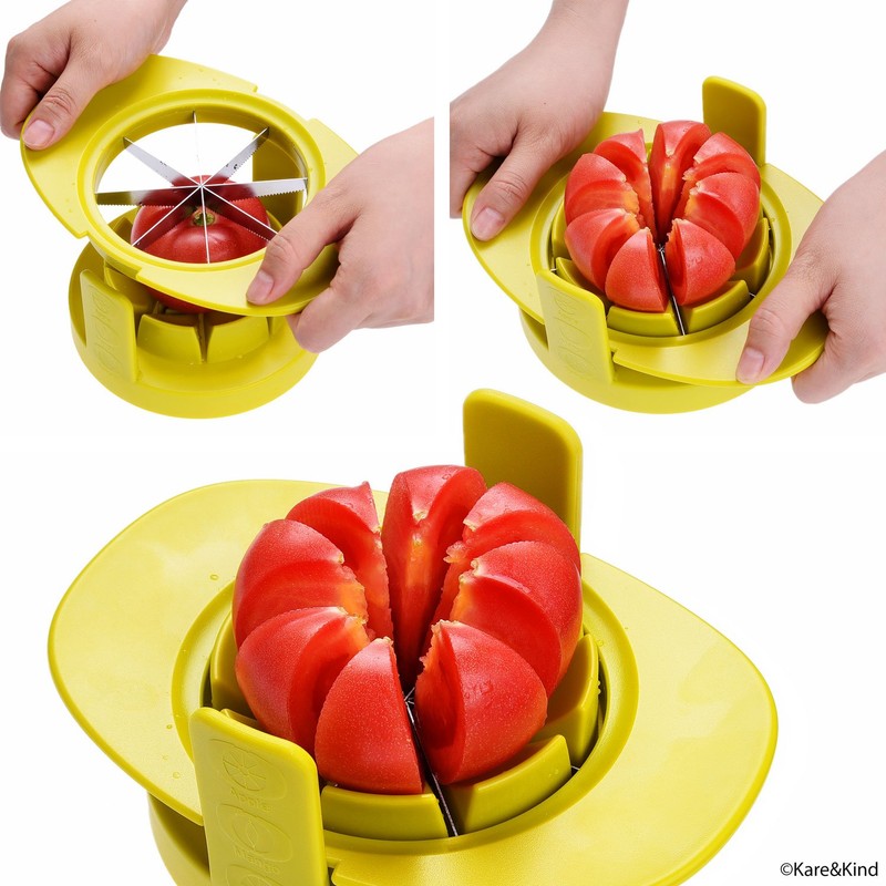 Apple/Tomato/Mango Cutters - Set of 3 - Sturdy Base Keeps