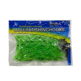 Wild.life Trout Bass Crappie Scented Micro Grass Shrimp Lures Bait (Green)