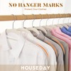 HOUSE DAY Velvet Hangers with Tie Bar 20 Pack Ivory,