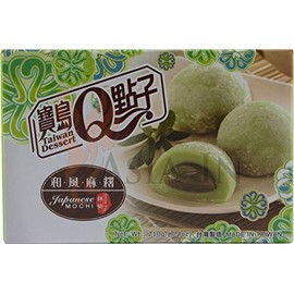 Royal Reiskuchen "Mochi" nach japanischer Art, mit Grüner Tee Geschmack 210g