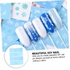 LALAFINA 24sheets Christmas Snowflake Nail Stickers for Easy Nail Art
