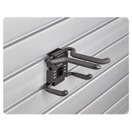 HandiWall Ski Hook with Locking Bracket for Sport Storage on Slatwall Panels