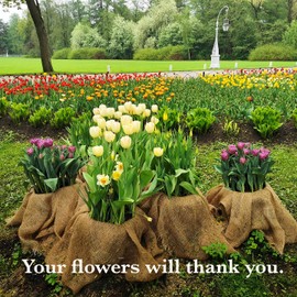 Burloptuous Burloptuous 40" x15 Feet Gardening Burlap Roll - Multipurpose Natural Burlap Fabric, High Density Jute Fiber Material for Decorations, Center Pieces for Home, Rustic Party Dcor