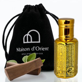 Sandaliya Perfume Oil 12 mL – Luxurious Sandalwood with Frankincense Jasmine and Vanilla. Alcohol Free Long Lasting Oil, Compliment Magnet