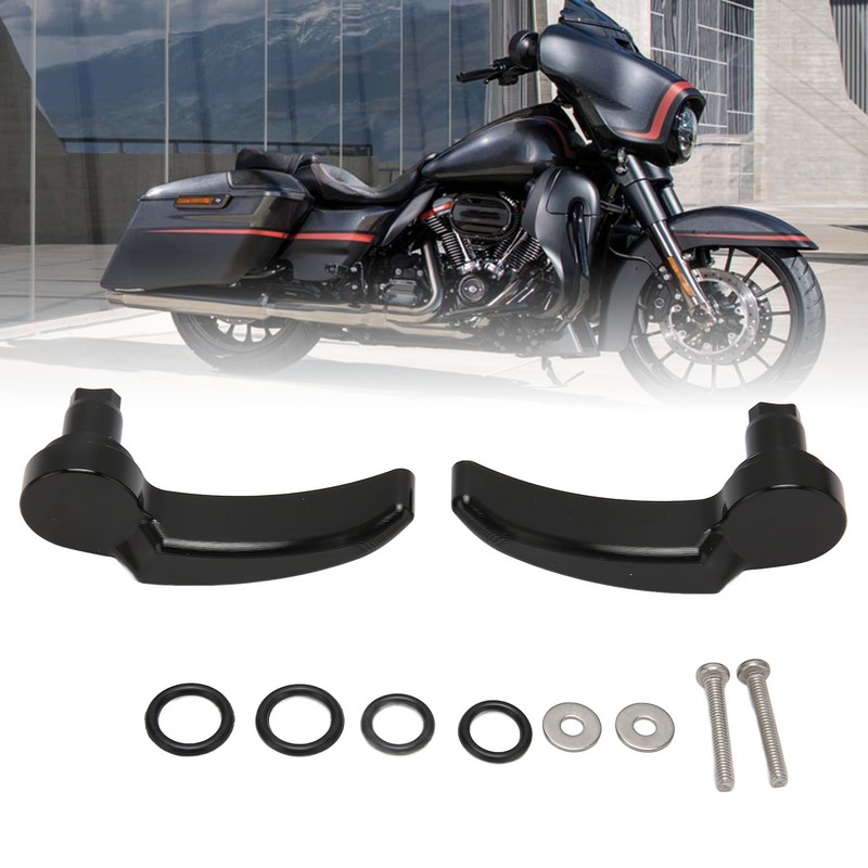 1 Pair Saddlebag Latch Kit Anodized Finish Saddle Bag Lifter