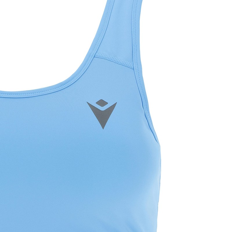 Macron Beatrix blue and black running bra