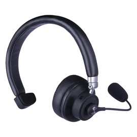 TECHZONE Diadema Bluetooth Monoaural Recargable con Micrófono y Cancelacion de Ruido TZDIBT01