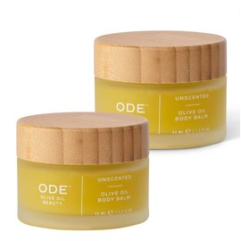 McEvoy Ranch Unscented Olive Oil Body Balm (2-pack) by ODE Olive Oil Beauty, Organic EVOO, California Made, Travel Size, Targeted Relief