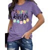 Happy Easter Cute Women's Cotton Sleeveless T-Shirts with Easter Bunny